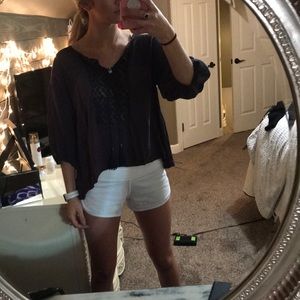 Navy/dark purple boutique top